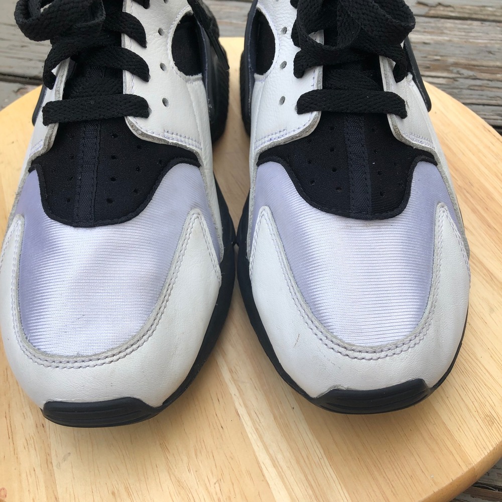 Nike Air Huarache Shoes Mens 9.5 Orca Panda Oreo White Black DD1068-109 Running - Picture 4 of 14